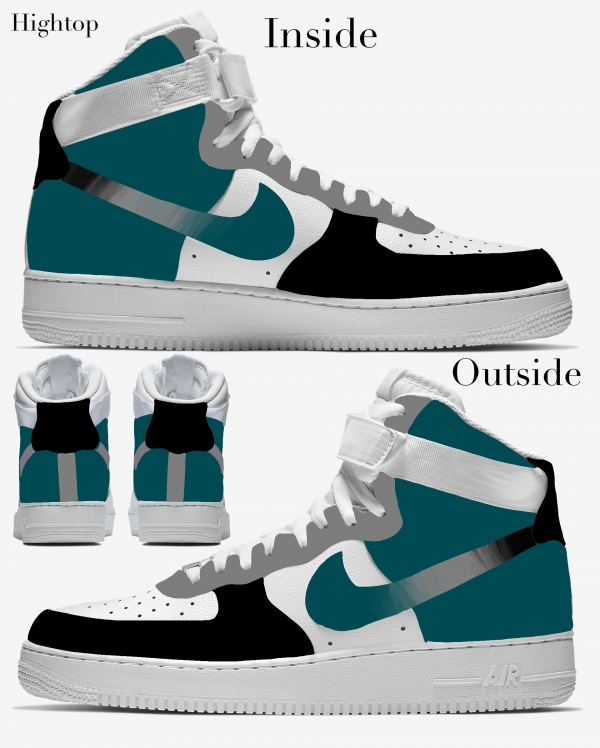Philadelphia Football Team Nike Air Force 1 '07 Unisex Adult (Low/Mid/Hitop) - Image 4