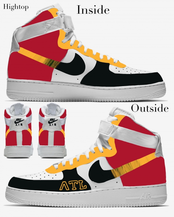 Atlanta Basketball Team Nike Air Force 1 '07 Unisex Adult (Low/Mid/Hitop) - Image 4