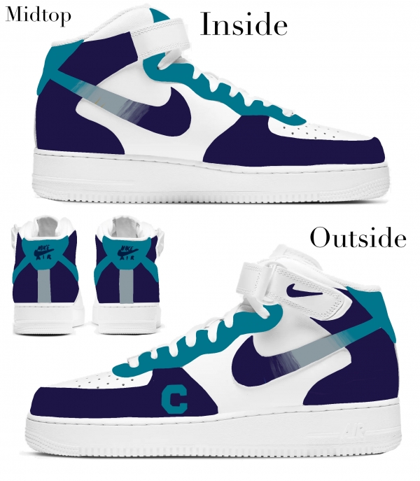 Charlotte Basketball Team Nike Air Force 1 '07 Unisex Adult (Low/Mid/Hitop) - Image 3