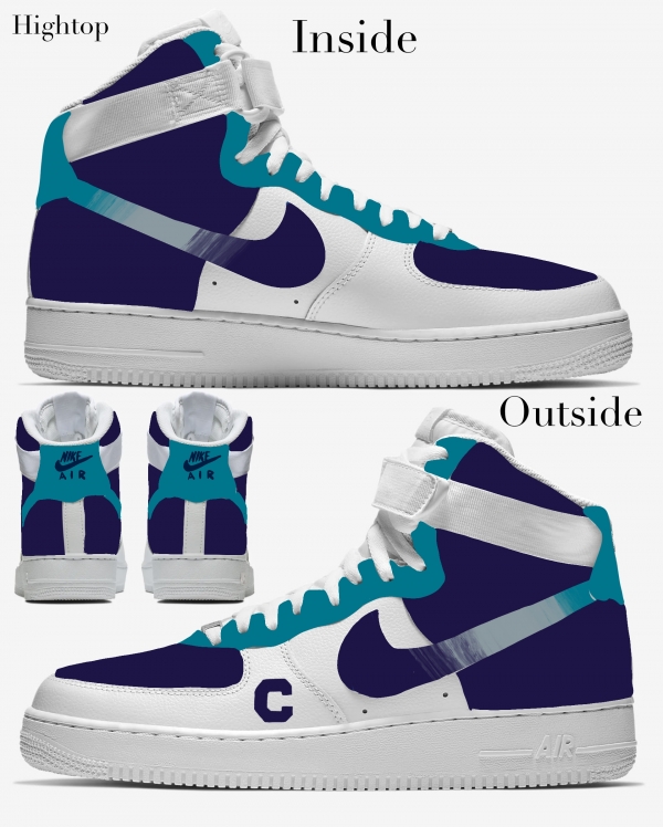 Charlotte Basketball Team Nike Air Force 1 '07 Unisex Adult (Low/Mid/Hitop) - Image 4