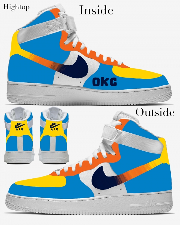 Oklahoma Basketball Team Nike Air Force 1 '07 Unisex Adult (Low/Mid/Hitop) - Image 4