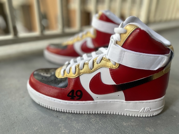 Big Kid San Francisco Football Team Nike Air Force 1 '07 (Low/Mid/Hitop) - Image 6