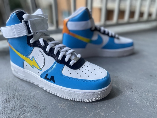 Big Kid Los Angeles Football Team Nike Air Force 1 '07 (Low/Mid/Hitop) - Image 6