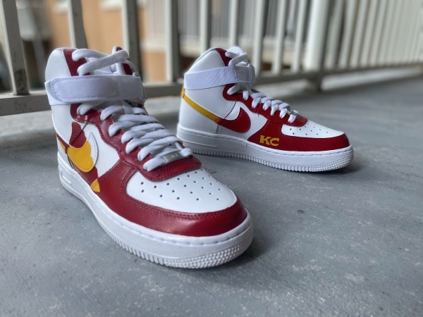 Kansas City Football Team Nike Air Force 1 '07 Unisex Adult (Low/Mid/Hitop) - Image 8