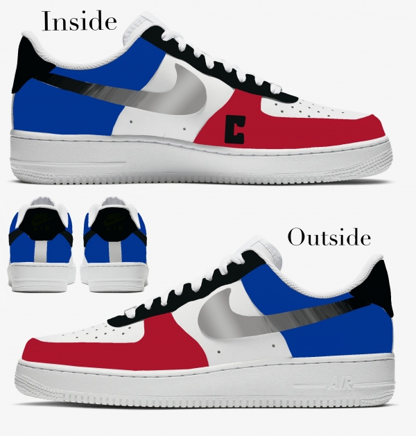 Baby Los Angeles Basketball Team Nike Air Force 1 '07 (Lowtop) - Image 2