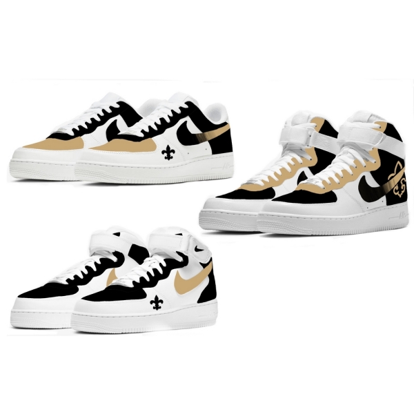 New Orleans Football Team Nike Air Force 1 '07 Unisex Adult (Low/Mid/Hitop)
