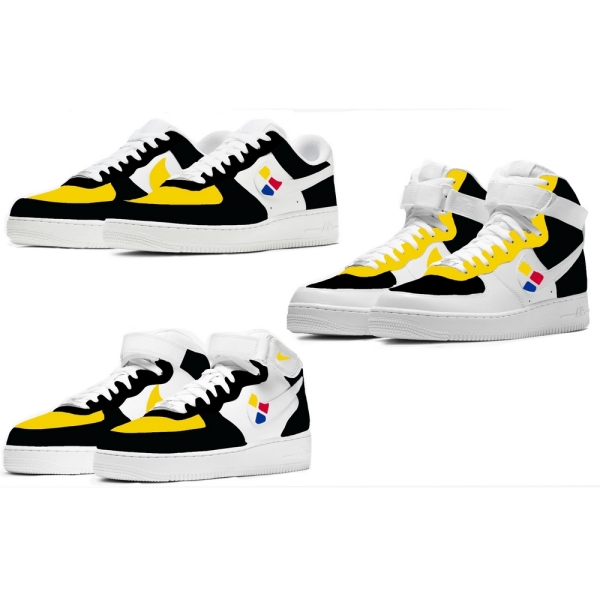 Pittsburgh Football Team Nike Air Force 1 '07 Unisex Adult (Low/Mid/Hitop)