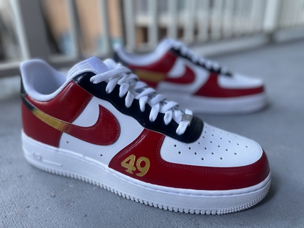 Big Kid San Francisco Football Team Nike Air Force 1 '07 (Low/Mid/Hitop) - Image 5