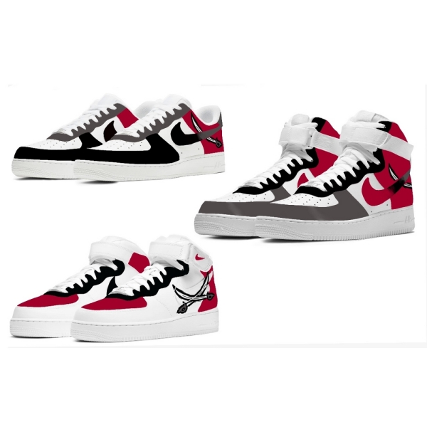Tampa Bay Football Team Nike Air Force 1 '07 Unisex Adult (Low/Mid/Hitop)