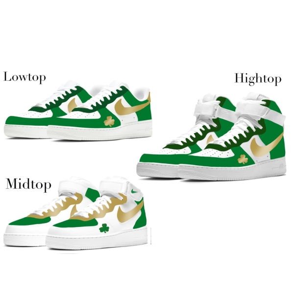 Boston Basketball Team Nike Air Force 1 '07 Unisex Adult (Low/Mid/Hitop)