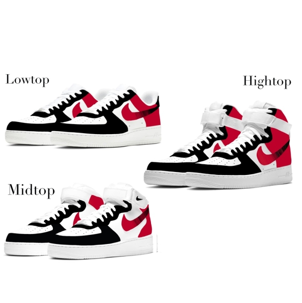 Chicago Basketball Team Nike Air Force 1 '07 Unisex Adult (Low/Mid/Hitop)