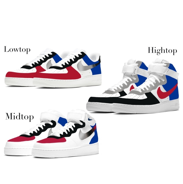 Los Angeles Basketball Team Nike Air Force 1 '07 Unisex Adult (Low/Mid/Hitop)
