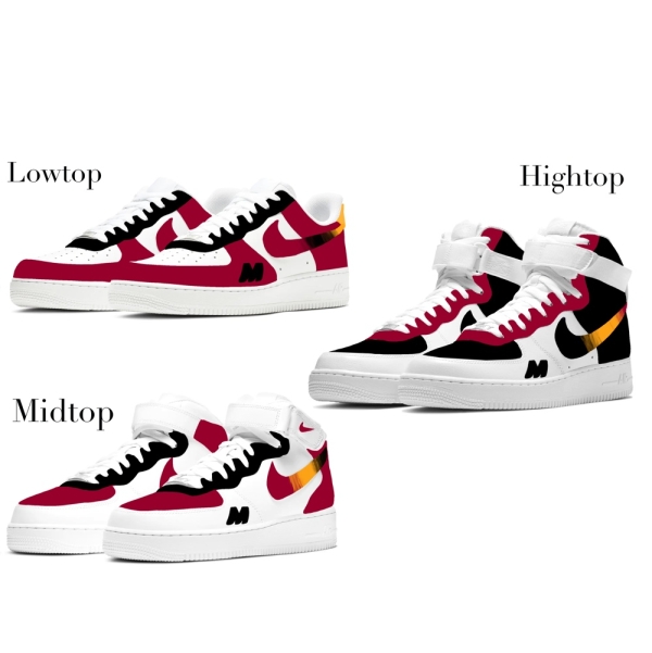 Miami Basketball Team Nike Air Force 1 '07 Unisex Adult (Low/Mid/Hitop)