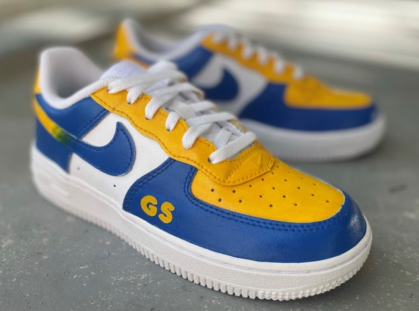 Little Kid Golden State Basketball Team Nike Air Force 1 '07 (Low/Mid) - Image 5