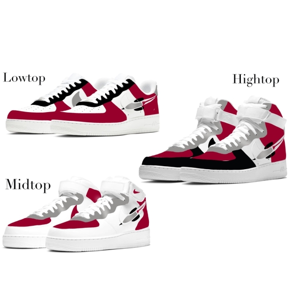 Houston Basketball Team Nike Air Force 1 '07 Unisex Adult (Low/Mid/Hitop)