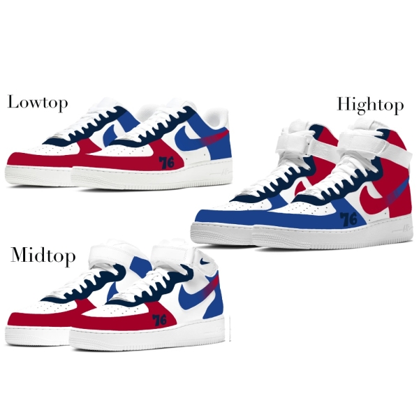 Philadelphia Basketball Team Nike Air Force 1 '07 Unisex Adult (Low/Mid/Hitop)