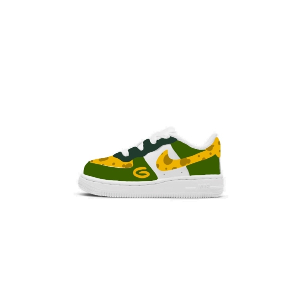 Baby Green Bay Football Team Nike Air Force 1 '07 (Lowtop)