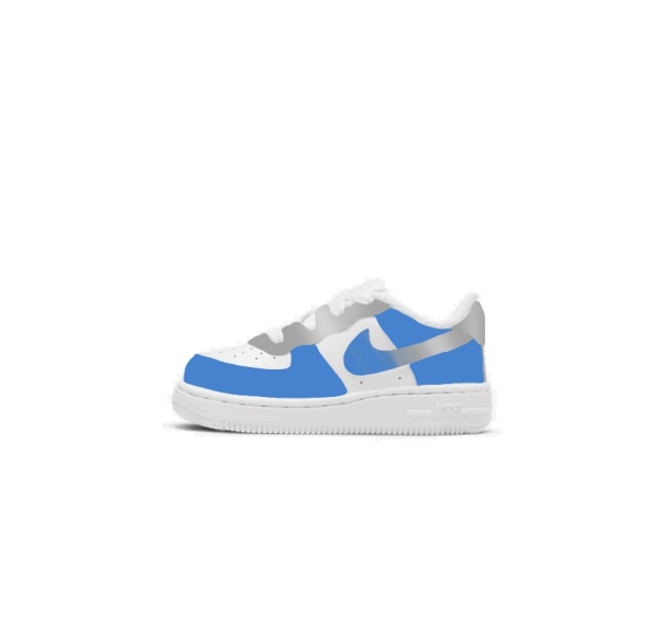 Baby Detroit Football Team Nike Air Force 1 '07 (Lowtop)