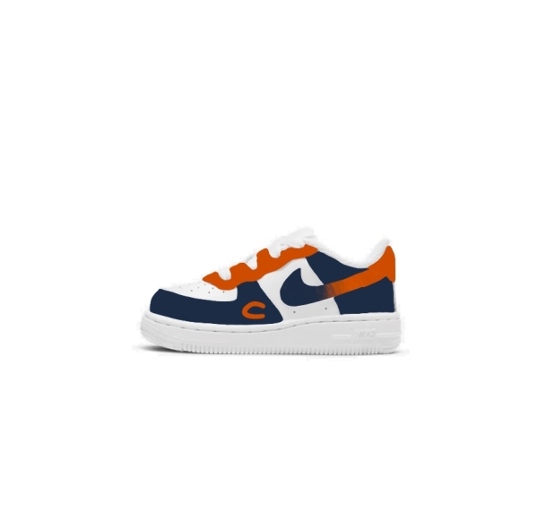 Little Kid Chicago Football Team Nike Air Force 1 '07 (Low/Mid) - Image 2