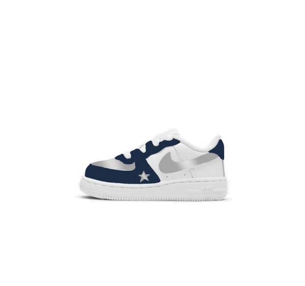 Little Kid Dallas Football Team Nike Air Force 1 '07 (Low/Mid) - Image 2