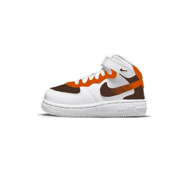 Little Kid Cleveland Football Team Nike Air Force 1 '07 (Low/Mid)