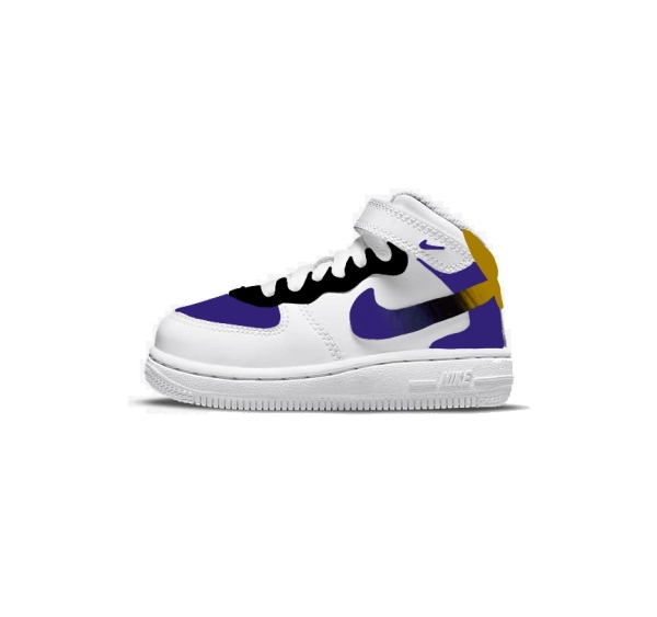 Little Kid Baltimore Football Team Nike Air Force 1 '07 (Low/Mid)