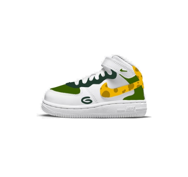 Little Kid Green Bay Football Team Nike Air Force 1 '07 (Low/Mid)