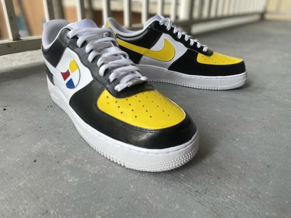 Big Kid Pittsburgh Football Team Nike Air Force 1 '07 (Low/Mid/Hitop) - Image 6