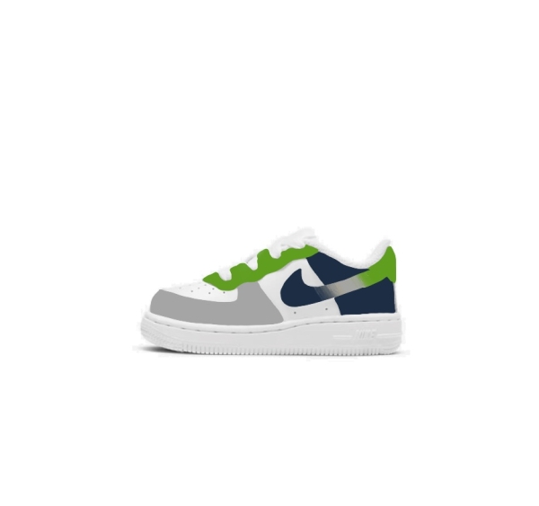 Little Kid Seattle Football Team Nike Air Force 1 '07 (Low/Mid) - Image 2