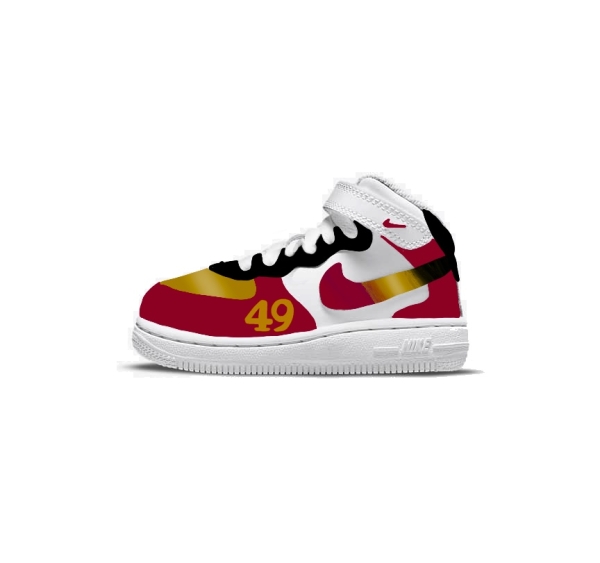 Little Kid San Francisco Football Team Nike Air Force 1 '07 (Low/Mid)