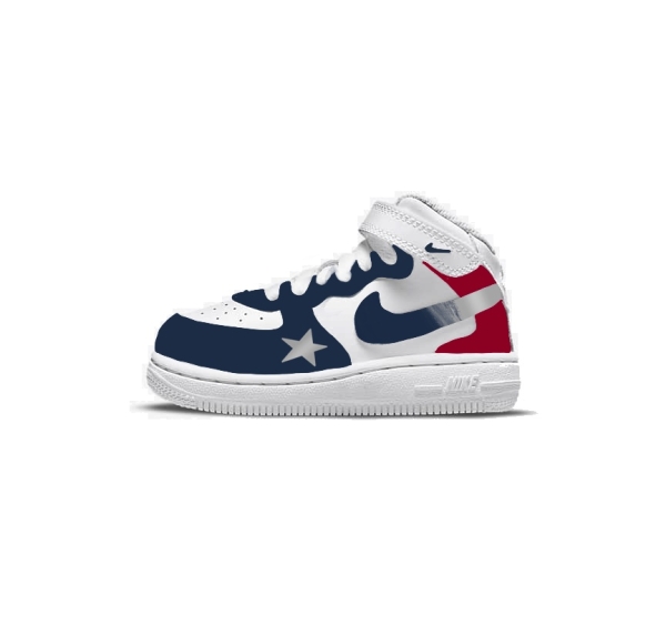 Little Kid Houston Football Team Nike Air Force 1 '07 (Low/Mid)
