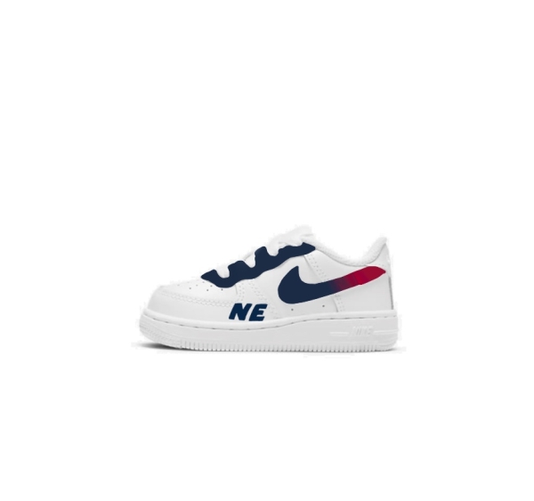 Baby New England Football Team Nike Air Force 1 '07 (Lowtop)