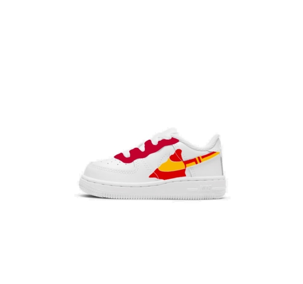 Baby Kansas City Football Team Nike Air Force 1 '07 (Lowtop)