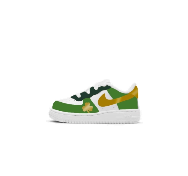 Baby Boston Basketball Team Nike Air Force 1 '07 (Lowtop)