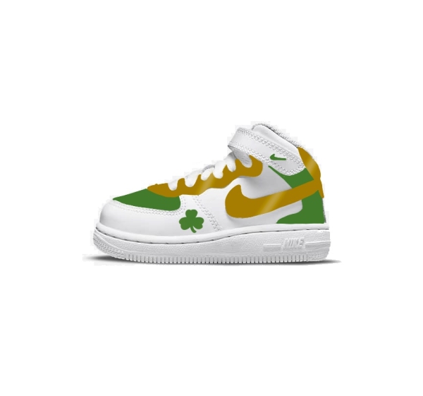 Big Kid Boston Basketball Team Nike Air Force 1 '07 (Low/Mid/Hitop) - Image 3