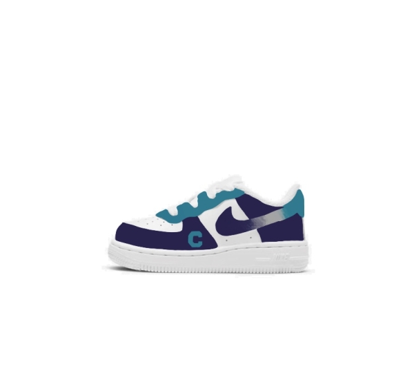 Baby Charlotte Basketball Team Nike Air Force 1 '07 (Lowtop)