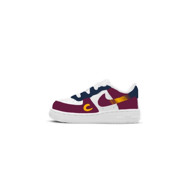Baby Cleveland Basketball Team Nike Air Force 1 '07 (Lowtop)
