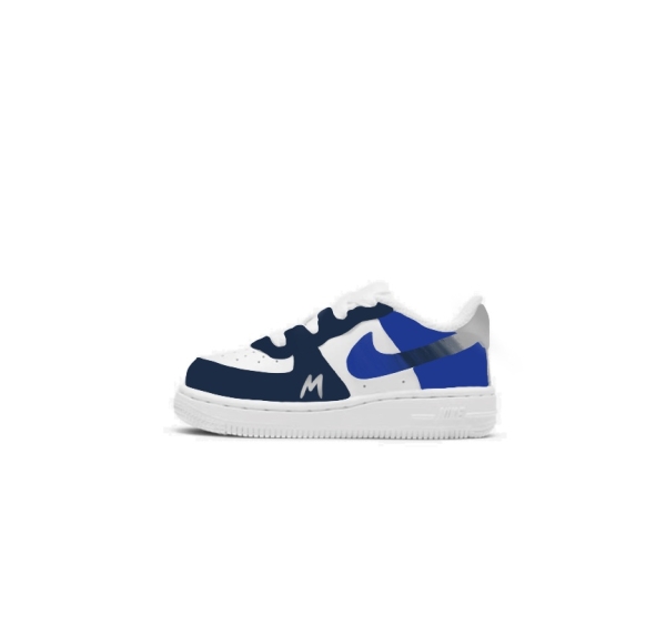 Baby Dallas Basketball Team Nike Air Force 1 '07 (Lowtop)