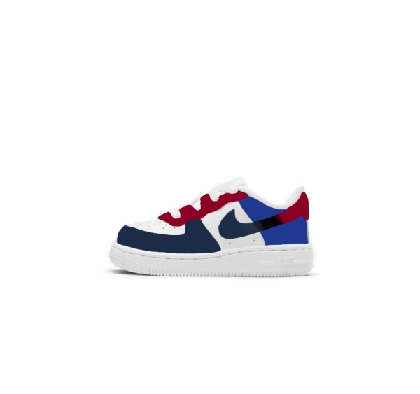 Baby Detroit Basketball Team Nike Air Force 1 '07 (Lowtop)