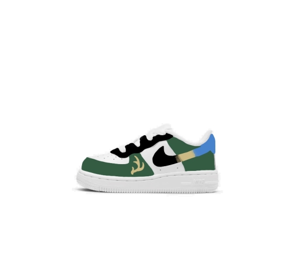 Baby Milwaukee Basketball Team Nike Air Force 1 '07 (Lowtop)