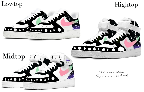 Demon Anime Slayer Insect Pillar Inspired Nike Air Force 1 '07 Unisex Adult (Low/Mid/Hitop)