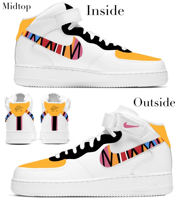 Miami Basketball Team City Nike Air Force 1 '07 Unisex Adult (Low/Mid/Hitop) - Image 3
