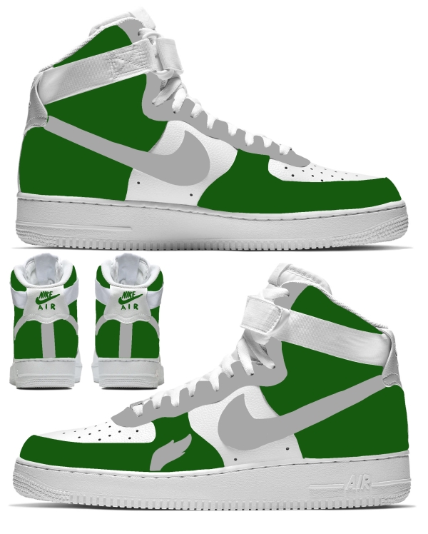 Philadelphia Football Team Throwback Nike Air Force 1 '07 Unisex Adult (Low/Mid/Hitop) (Copy) - Image 2