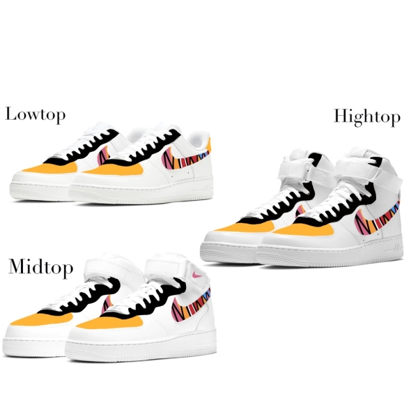 Miami Basketball Team City Nike Air Force 1 '07 Unisex Adult (Low/Mid/Hitop)