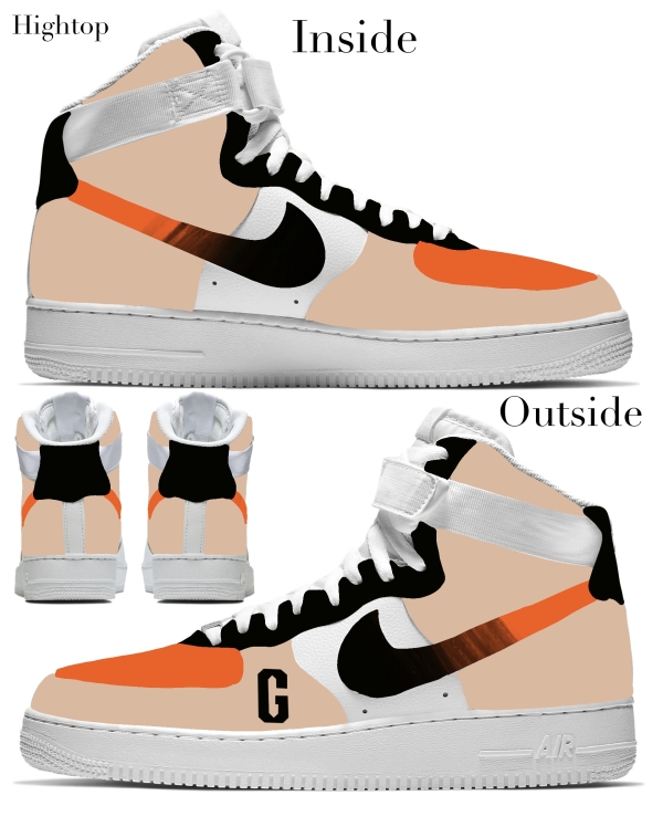 San Francisco Baseball Team Nike Air Force 1 ‘07 Unisex Adult (Low/Mid/Hitop) - Image 4