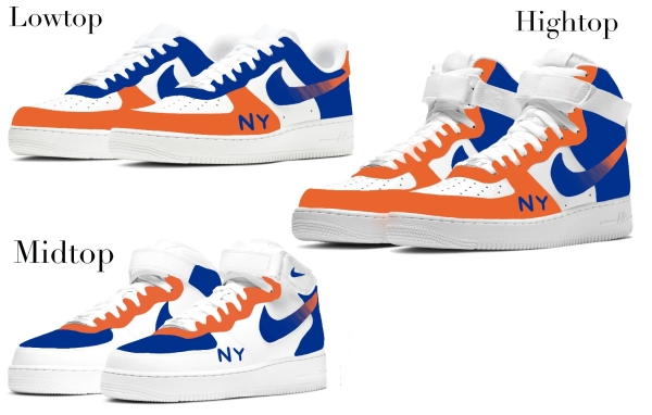 New York  Baseball Team 1 Nike Air Force 1 ‘07 Unisex Adult (Low/Mid/Hitop)