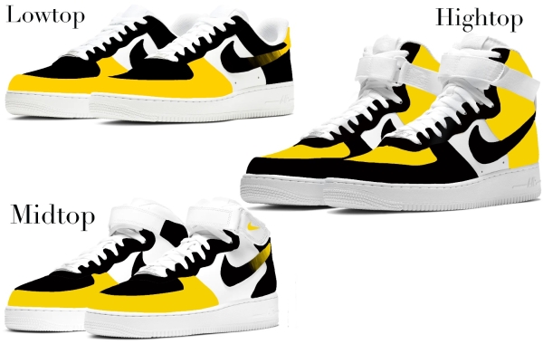 Pittsburgh Baseball Team Nike Air Force 1 ‘07 Unisex Adult (Low/Mid/Hitop)