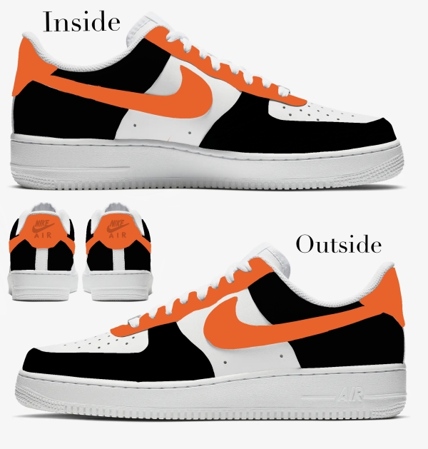 Baltimore Baseball Team 1 Nike Air Force 1 ‘07 Unisex Adult (Low/Mid/Hitop) - Image 2