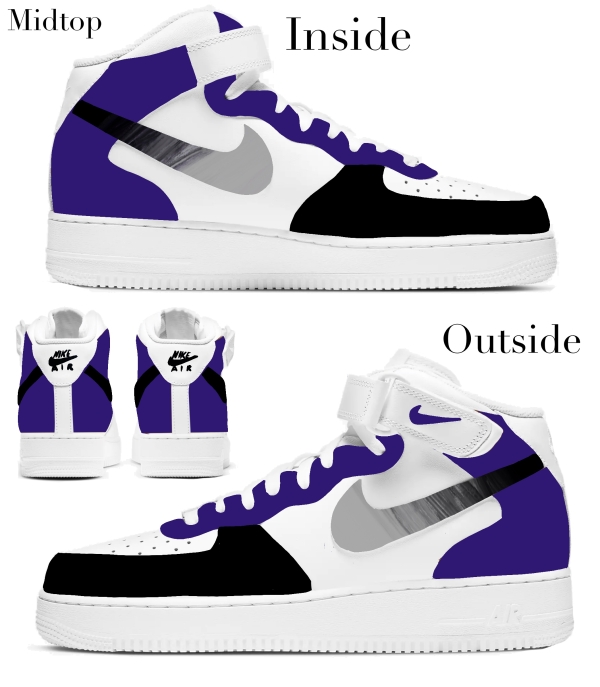 Colorado Baseball Team Nike Air Force 1 ‘07 Unisex Adult (Low/Mid/Hitop) - Image 2
