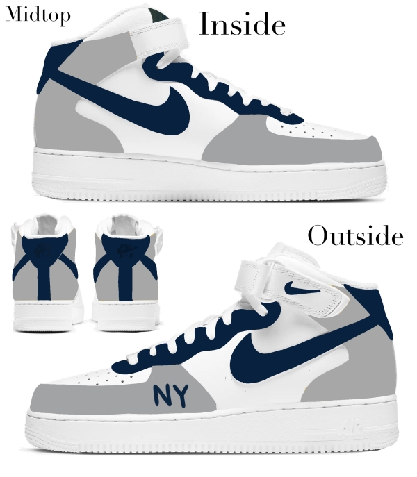 New York  Baseball Team 2 Nike Air Force 1 ‘07 Unisex Adult (Low/Mid/Hitop) - Image 3